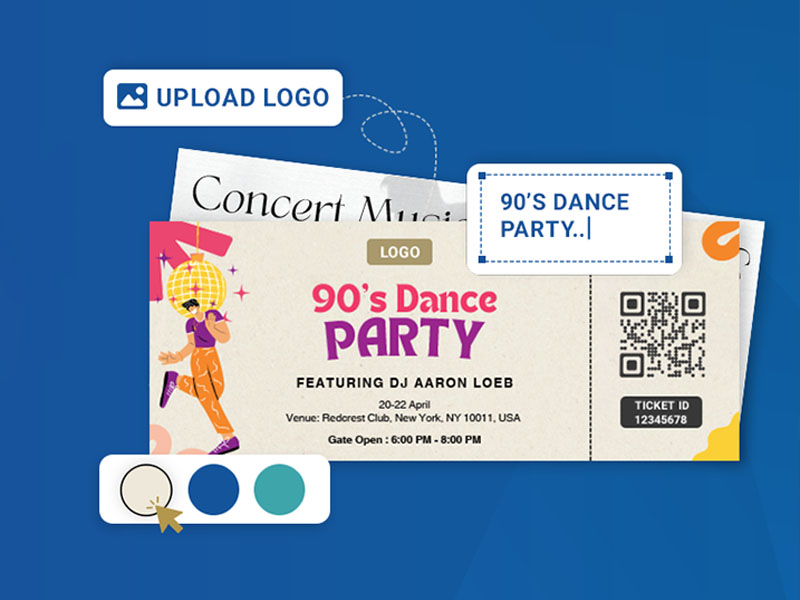 Ticket template customisation